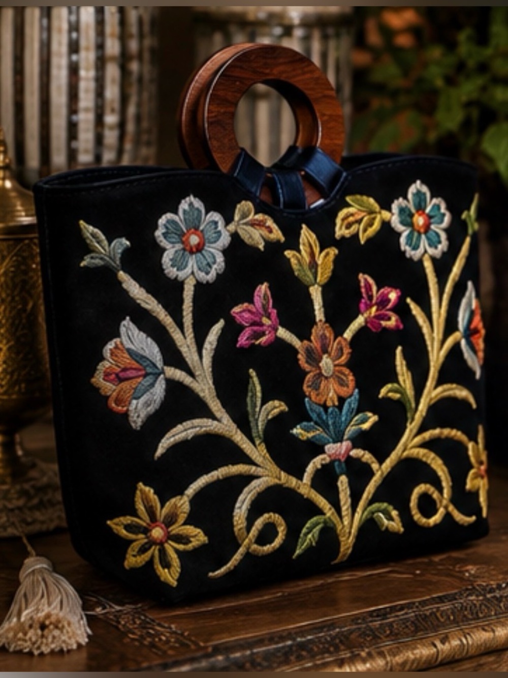 Boho Chic Embroidered Purse